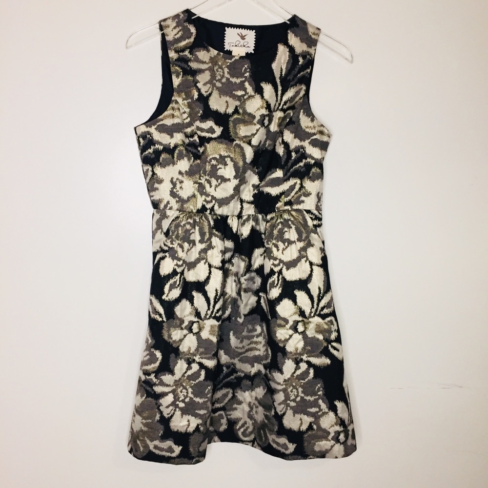 Anthropologie Tabitha Jacquard Floral Dress 4